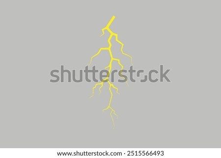 Lightning, electrostatic discharge during thunder bolt, different black line. natural phenomena of lightning or thunder. Vector illustration Free Vector editable background