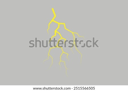 Lightning, electrostatic discharge during thunder bolt, different black line. natural phenomena of lightning or thunder. Vector illustration Free Vector editable background