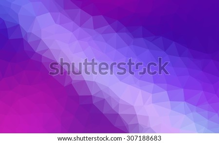 Purple and pink abstract geometric rumpled triangular low poly style illustration graphic background. Raster polygonal design for your business.