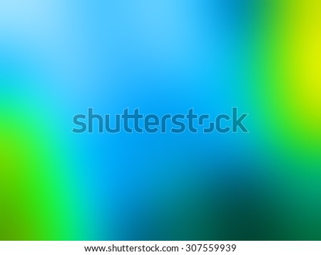 Multicolor green and blue blur abstraction. Blurred background, pattern, wallpaper, smooth gradient texture color. Raster abstract design for your business.
