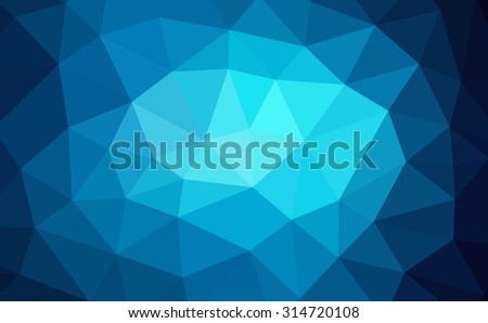 Dark blue gradient geometric pattern. Triangles background. Polygonal raster abstract for your design. Cool background image for websites.