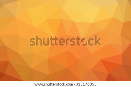 Multicolor orange, brown gradient geometric pattern. Triangles background. Polygonal raster abstract for your design. Cool background image for websites.