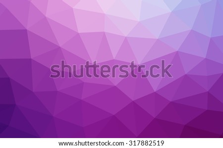 Pink, purple abstract geometric rumpled triangular low poly style illustration graphic background. Raster polygonal design for your business.