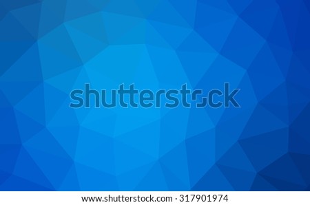 Blue, aquamarine abstract geometric rumpled triangular low poly style illustration graphic background. Raster polygonal design for your business.