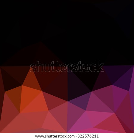 Dark red abstract geometric rumpled triangular low poly style illustration graphic background. Raster polygonal design for your business.