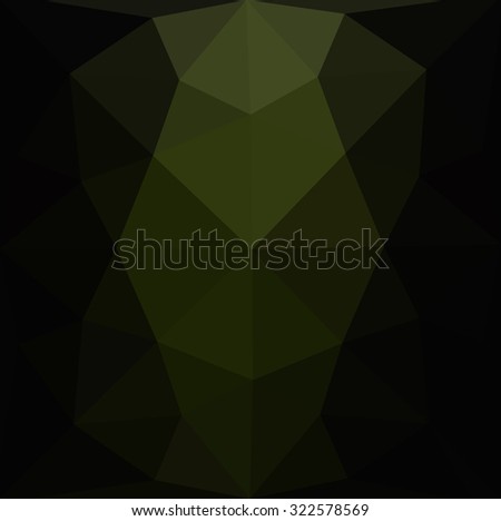 Multicolor dark green gradient geometric pattern. Triangles background. Polygonal raster abstract for your design. Cool background image for websites.