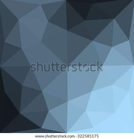 Multicolor blue gradient geometric pattern. Triangles background. Polygonal raster abstract for your design. Cool background image for websites.