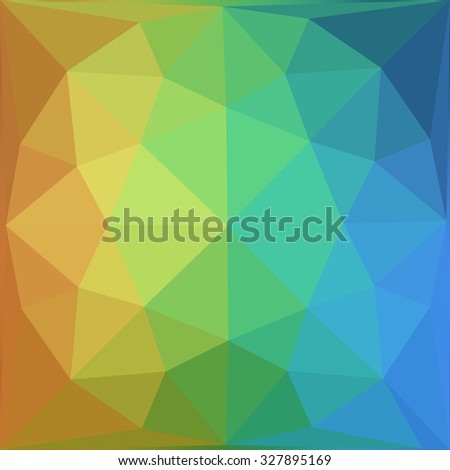 Multicolor blue red yellow green gradient geometric pattern. Triangles background. Polygonal raster abstract for your design. Cool background image for websites.