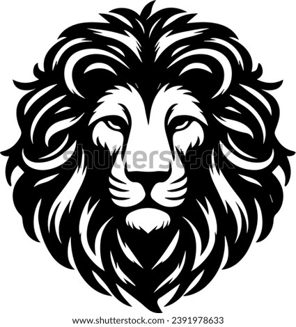 Lion Head Silhouettes Lion Head Illustration Vector