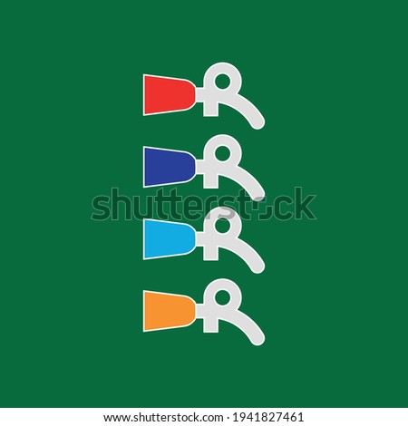 Gas pump flat icon. Simple style Diesel pump symbol. Logo design element. T-shirt printing. eps10. Vector for sticker. Stock fotó © 