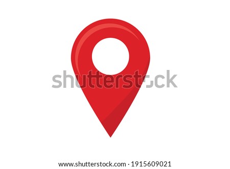 red location icon , GPS point