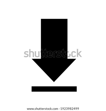 DOWNLOAD ICON OR DOWNLOAD SYMBOL ON THE WHITE BACKGROUND