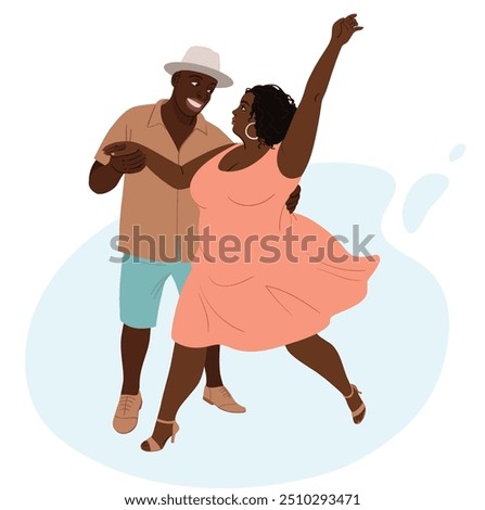 dancing black couple FULL WOMAN