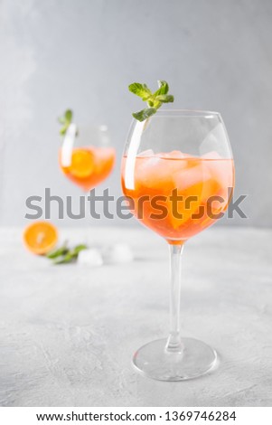 Similar – Image, Stock Photo icecube Wine glass