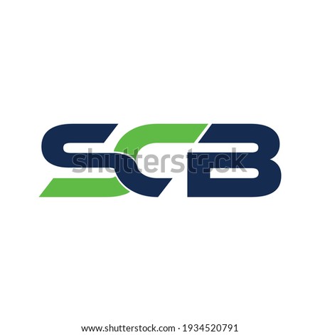 Letter SCB Logo Design. SCB logo