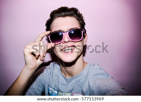 attractive young man on
