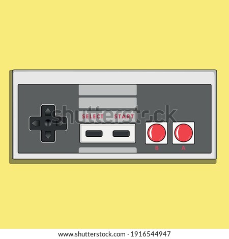 Nintendo controller game vector art 