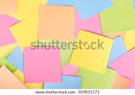 background of colored stickers