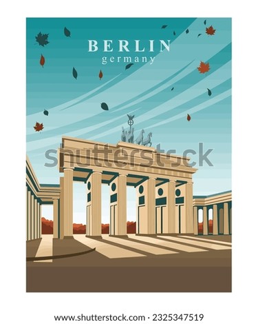 POSTER ILLUSTRATION OF BERLIN, GERMANY