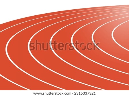 Running Track or Athlete Track . Vector Illustration.