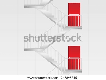 Similar – Foto Bild Feuertreppe eines Parkhauses.