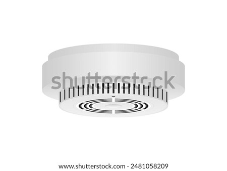 Smoke Detector and Fire Alarm. Smoke Alarm. Vector Illustration. 