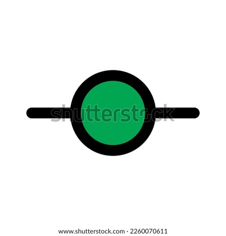 Git commit icon line isolated on white background. Black flat thin icon on modern outline style. Linear symbol and editable stroke. Simple and pixel perfect stroke vector illustration.