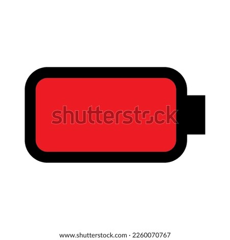 Battery dead icon line isolated on white background. Black flat thin icon on modern outline style. Linear symbol and editable stroke. Simple and pixel perfect stroke vector illustration.