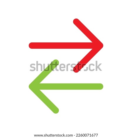 Swap horizontal arrow icon line isolated on white background. Black flat thin icon on modern outline style. Linear symbol and editable stroke. Simple and pixel perfect stroke vector illustration