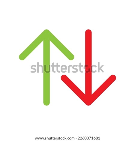Swap vertical arrow icon line isolated on white background. Black flat thin icon on modern outline style. Linear symbol and editable stroke. Simple and pixel perfect stroke vector illustration