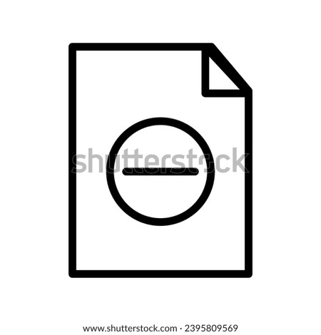 Vector button app concept allows users to easily delete or reject text and forms. Removing or reporting sensitive information. Document symbol, sign, and paper design
