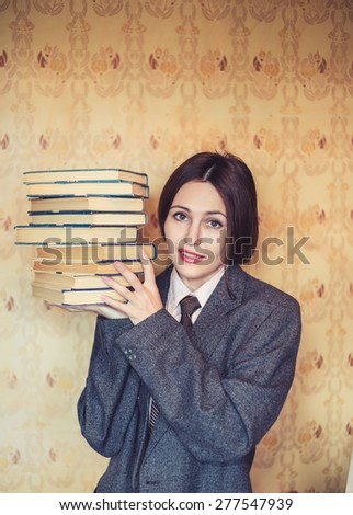vintage funny business woman