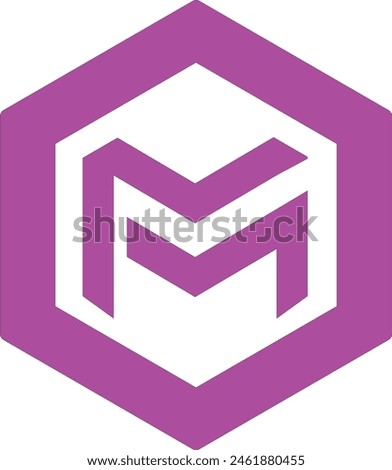 Logo Letter M Design Vector Art Illustration