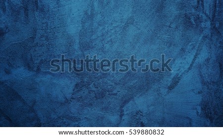 Beautiful Abstract Grunge Decorative Navy Blue Dark Stucco Wall Background. Art Rough Stylized Texture Banner With Space For Text ストックフォト © 
