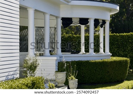 Similar – Image, Stock Photo corner with hedge Corner