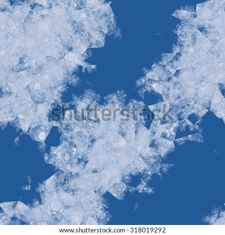 Ice flowers illustration screen background