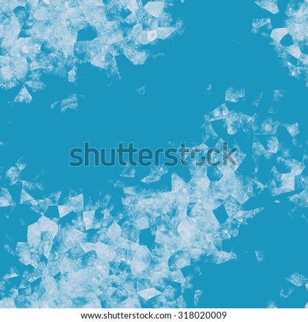 Ice flowers illustration screen background