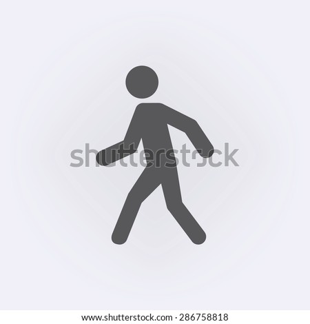 Man walk icon vector