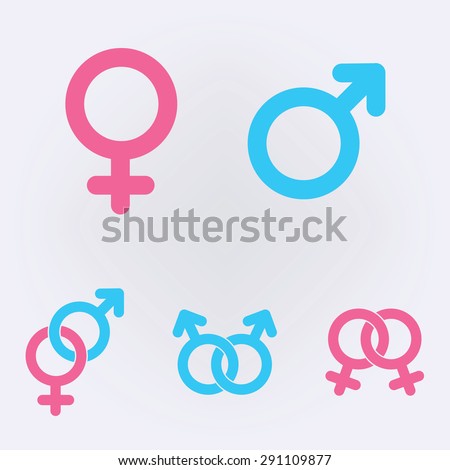 Male and Female Icons | 123Freevectors