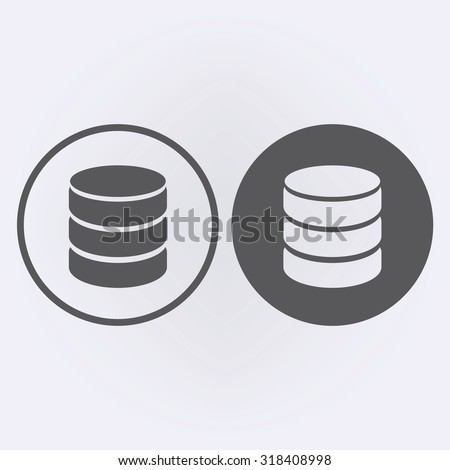 Database icon . Vector illustration