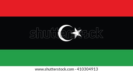 Flag of Libya - Proper Dimensions. Vector illustration