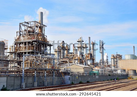 petrochemical industrial plant, Keihin Industrial Area, Kawasaki, Japan