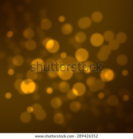 Abstract Golden Brown Glitter Bokeh Texture Background