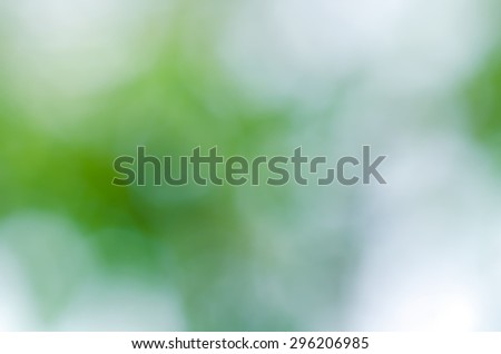 Abstract Beautiful Natural Gradient Green Circle Bokeh Glitter Blurred Background