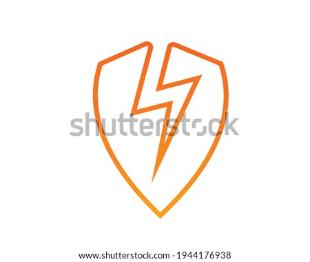 Electric icon. The concept of energy and electric power. Vector illustration of lightning charging icon for industry and superpower symbol, single Electric Icon.