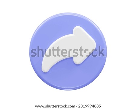 Share icon vector 3d render