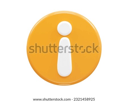 Warning icon 3d rendering transparent vector