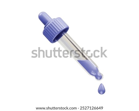 Dropper icon 3d rendering illustration