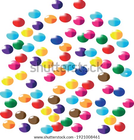 multicolored, shimmering balls, circles, rings