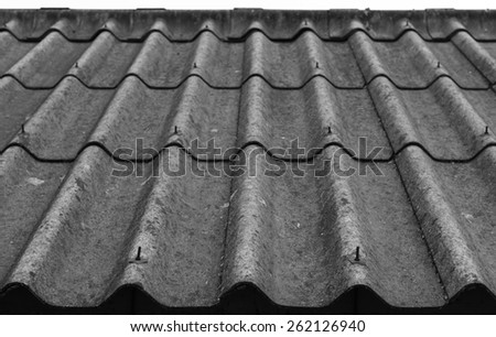 Background dirty roof tiles